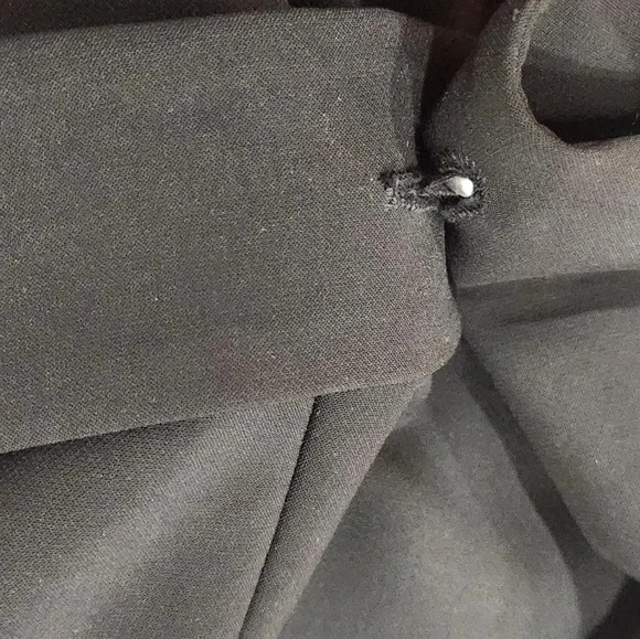 White House Black market black sleeveless long dressy vest - Picture 5 of 7